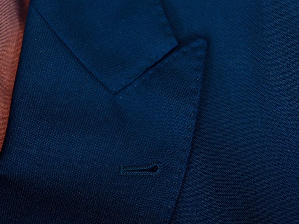 Brunello Cucinelli Navy Blue Wool Blazer