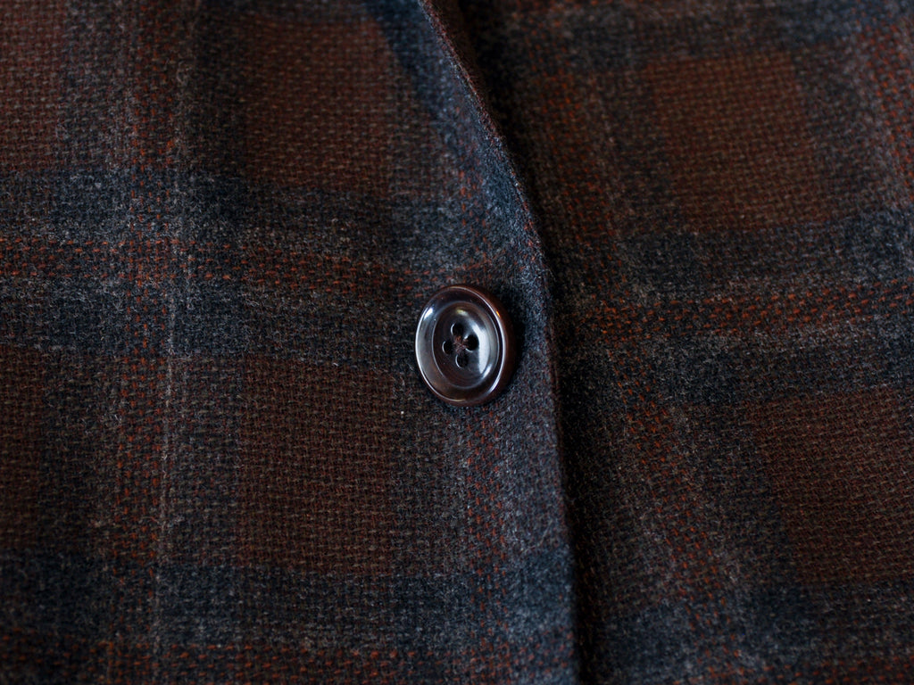 Edmonton Consignment Ermenegildo Zegna Brown Check Cashmere Blend Milano Easy Blazer 