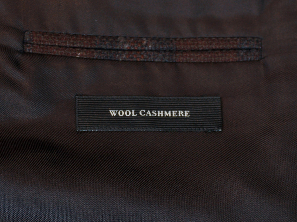 Edmonton Consignment Ermenegildo Zegna Brown Check Cashmere Blend Milano Easy Blazer 