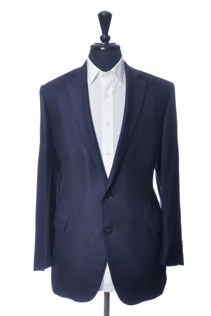 Ermenegildo Zegna Deep Plum Cashmere Blend Milano Blazer