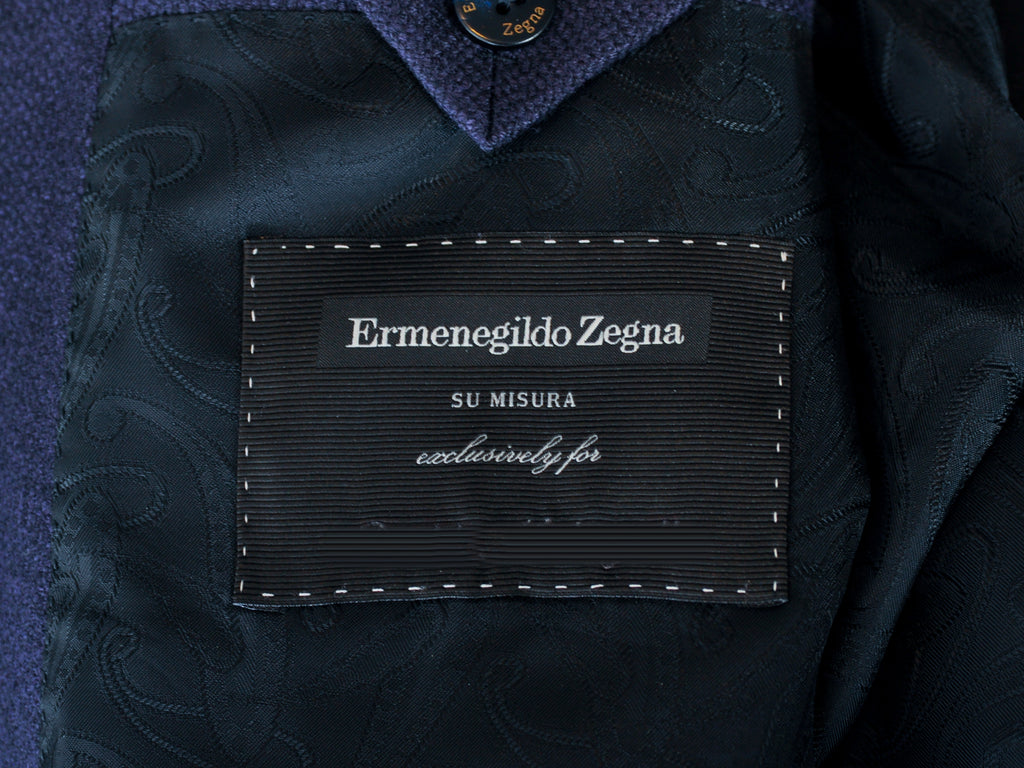 Ermenegildo Zegna Deep Plum Cashmere Blend Milano Blazer