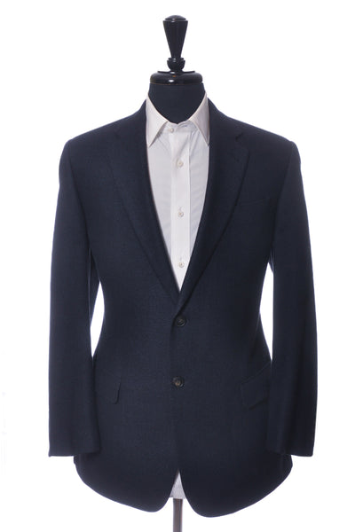 Emporio Armani Navy Blue Hopsack G-Line Blazer