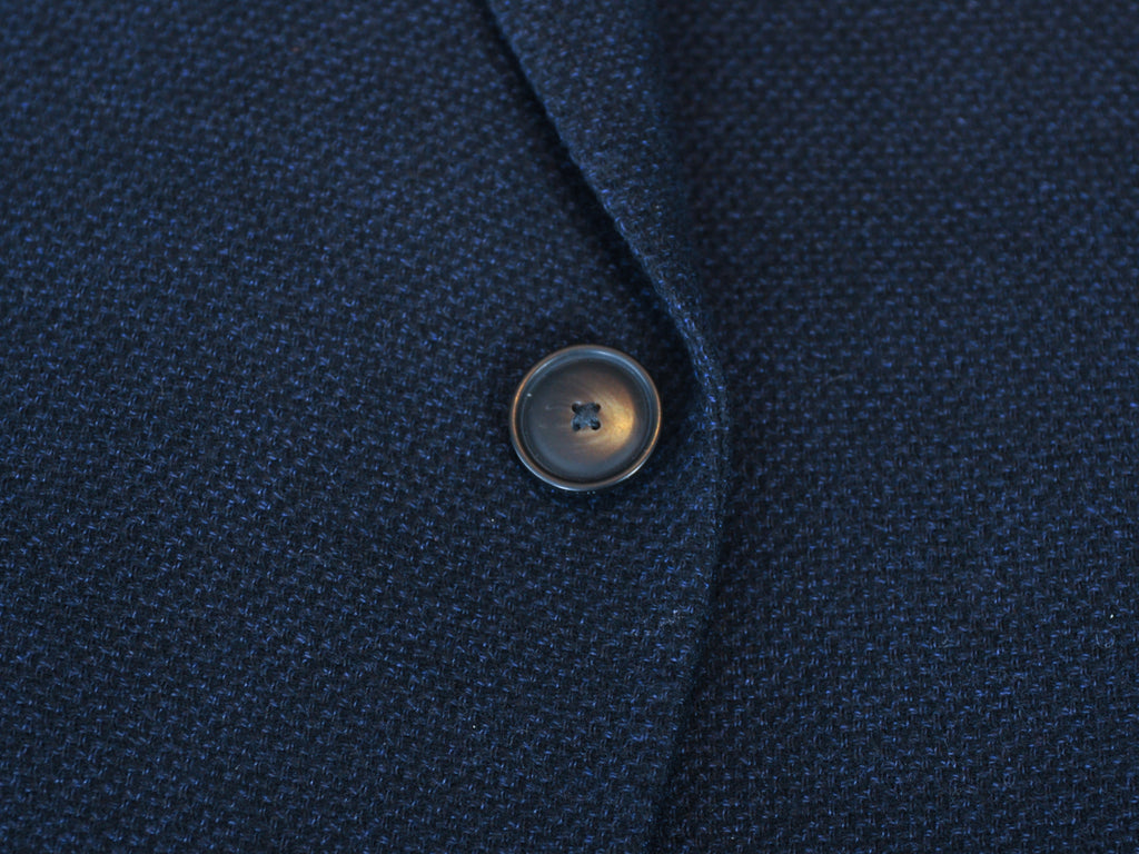 Emporio Armani Navy Blue Hopsack G-Line Blazer