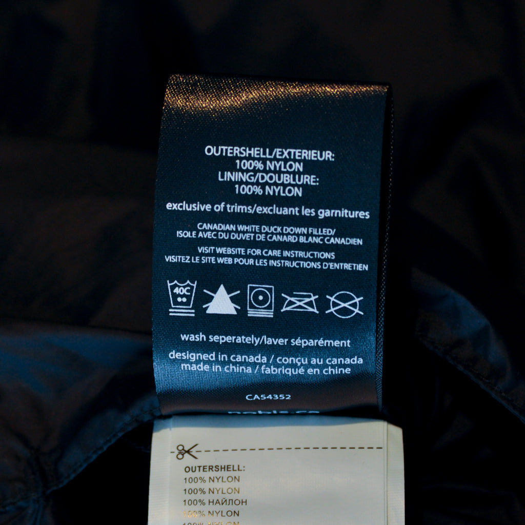 Nobis Black Quilted White Duck Down Reversible Jacket