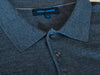 Patrick Assaraf Grey Merino Wool Collared Knit