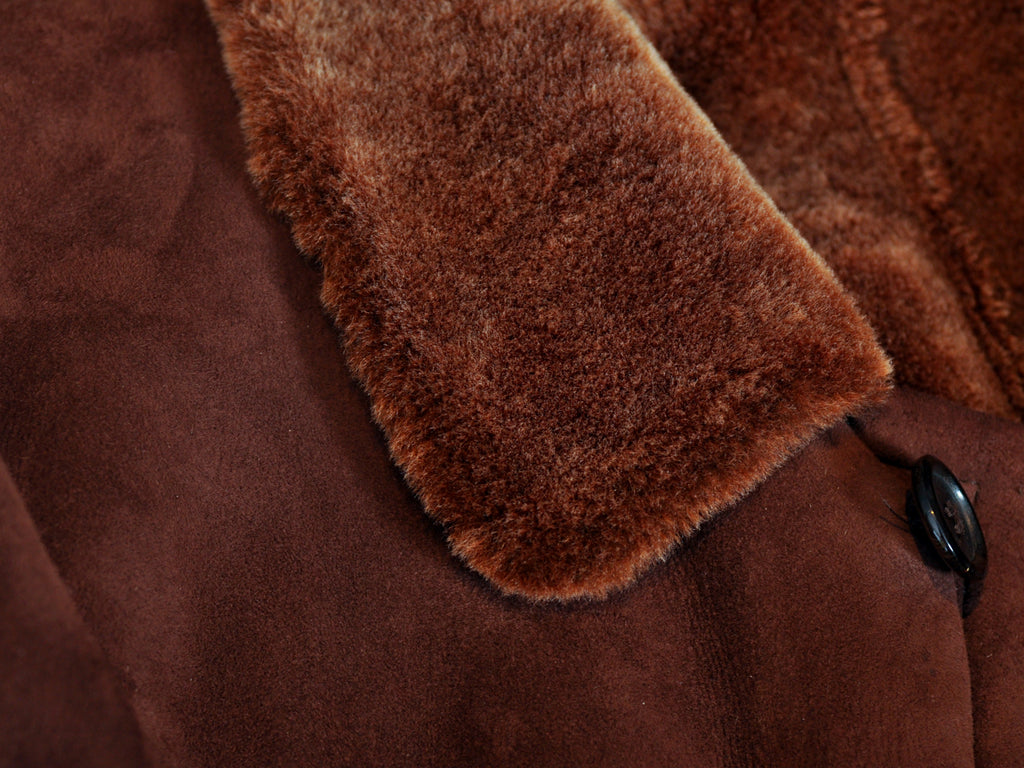 Mabrun Dark Brown Shearling Coat