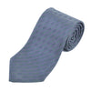 Charvet Purple on Grey Striped Silk Tie