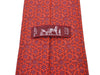 Hermes Red Geo Print Silk Tie