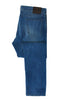 Kiton Blue Fine Ribbed Twill Button Fly Pants