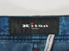 Kiton Blue Fine Ribbed Twill Button Fly Pants