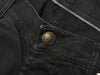 Isaia Black Button Fly Jeans