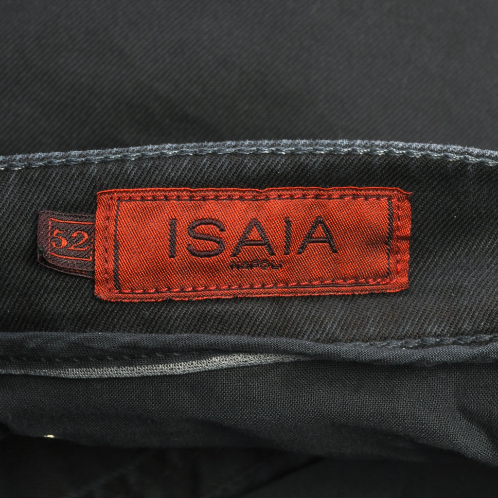 Isaia Black Button Fly Jeans