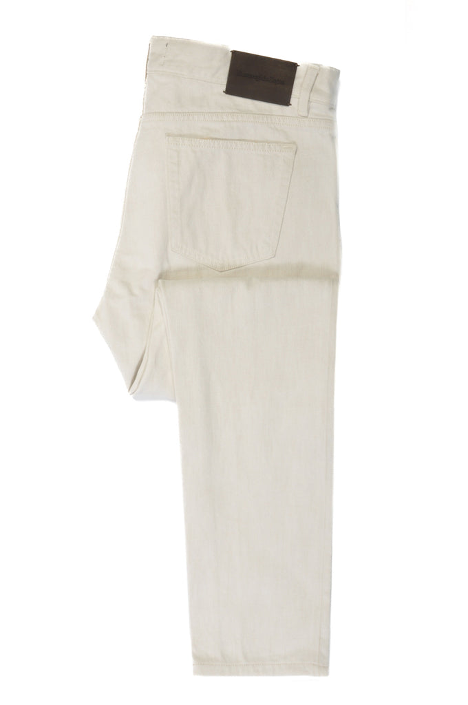 Ermenegildo Zegna Natural Cotton Tailored Fit Jeans