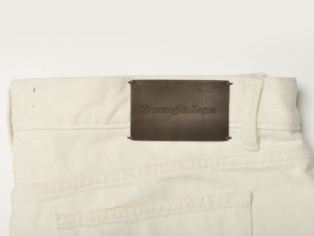 Ermenegildo Zegna Natural Cotton Tailored Fit Jeans