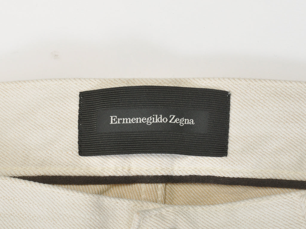 Ermenegildo Zegna Natural Cotton Tailored Fit Jeans
