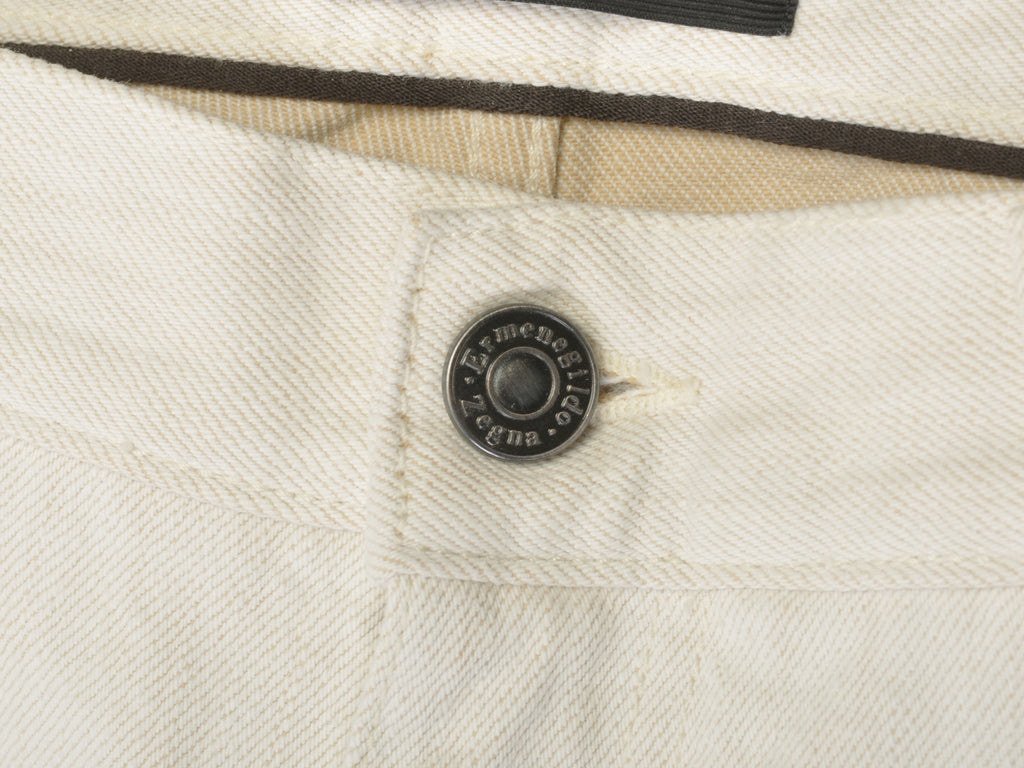 Ermenegildo Zegna Natural Cotton Tailored Fit Jeans