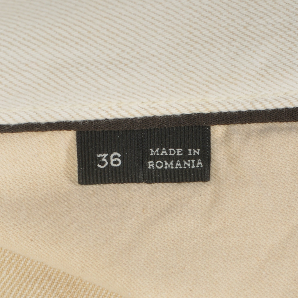 Ermenegildo Zegna Natural Cotton Tailored Fit Jeans