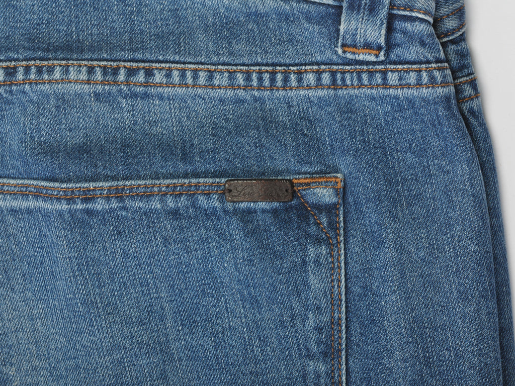 Loro Piana Washed Denim Blue Jeans