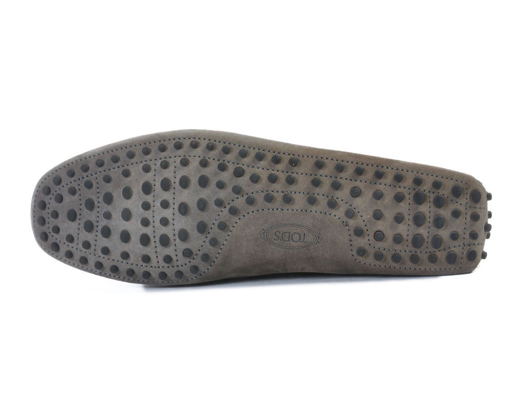 Tod’s Grey Suede Driving Loafers