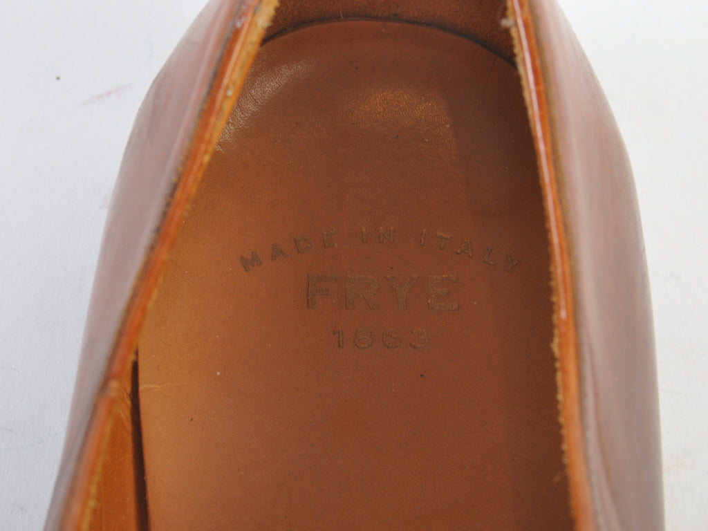 Frye Made in Italy Brown Whole Cut Oxfords