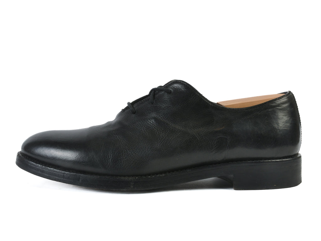 Frye Made in Italy Black Whole Cut Oxfords
