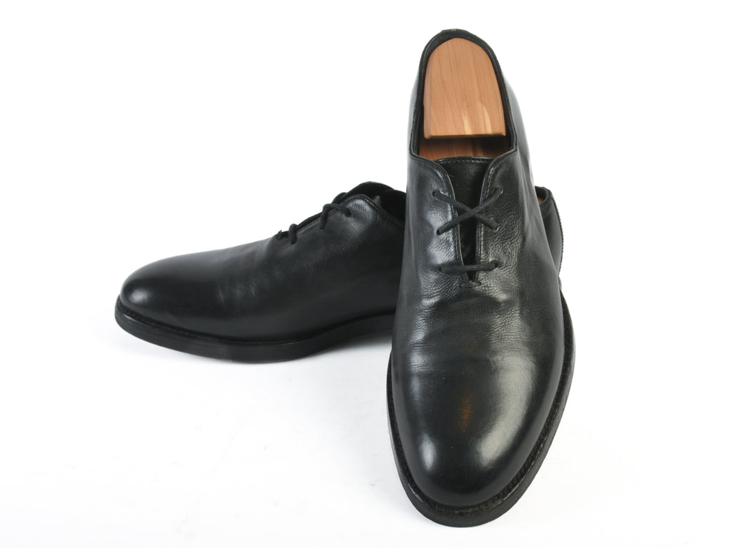 Frye Made in Italy Black Whole Cut Oxfords