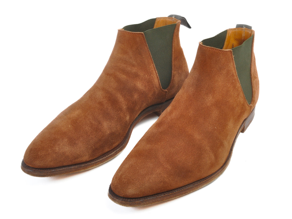 Crockett & Jones Brown Suede Cranford Chelsea Boots