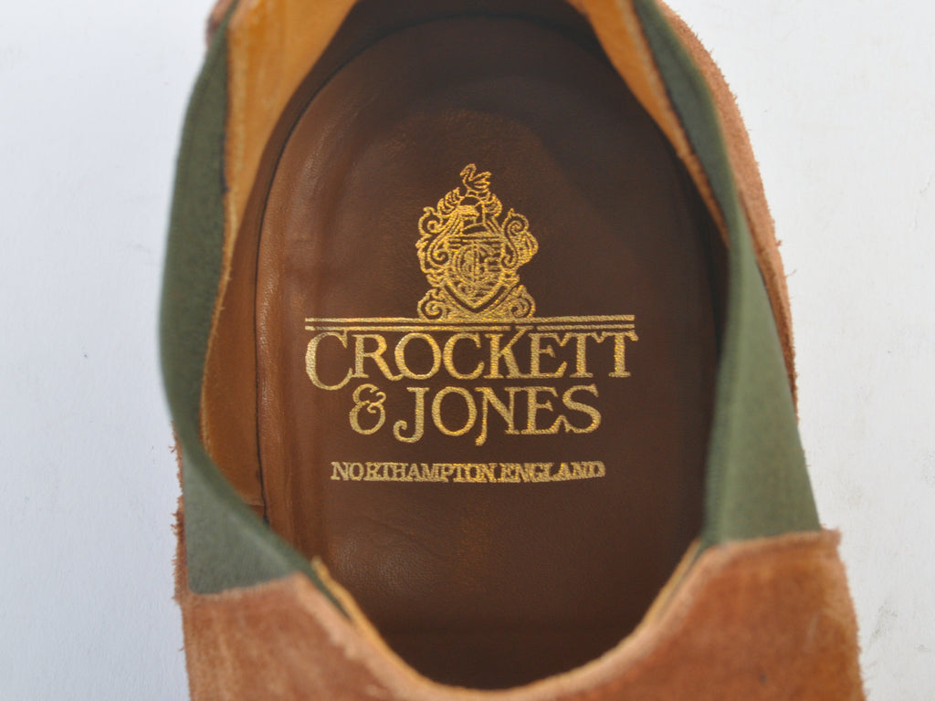 Crockett & Jones Brown Suede Cranford Chelsea Boots