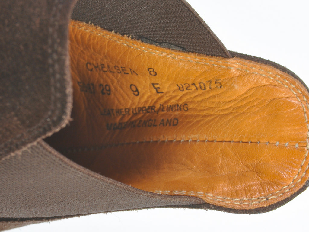 Crockett & Jones Dark Brown Suede Chelsea Boots