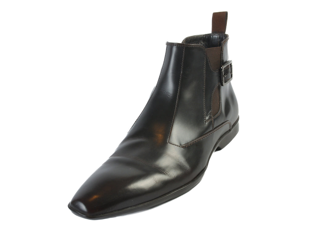 Hugo Boss Dark Brown Bredo Buckle Boots
