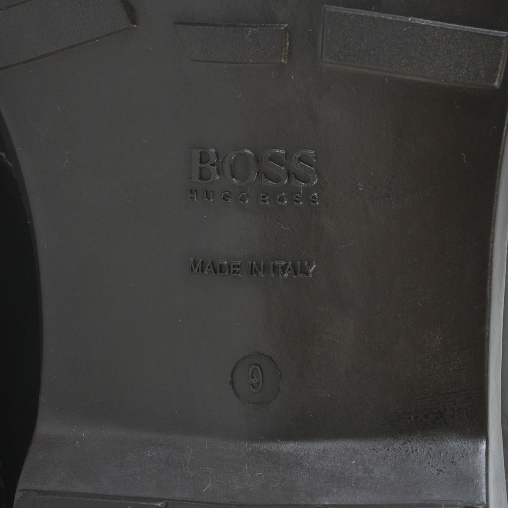 Hugo Boss Dark Brown Bredo Buckle Boots