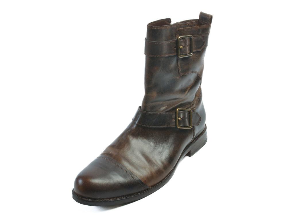 Cole Haan Dark Chocolate Brown Air Sutton Strap Boot