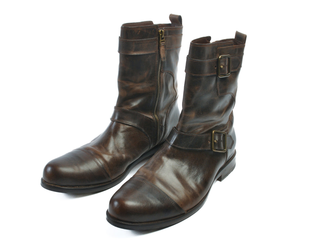 Cole Haan Dark Chocolate Brown Air Sutton Strap Boot