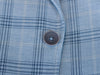 Bugatti Light Blue Check Linen Cotton Blazer