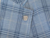 Bugatti Light Blue Check Linen Cotton Blazer