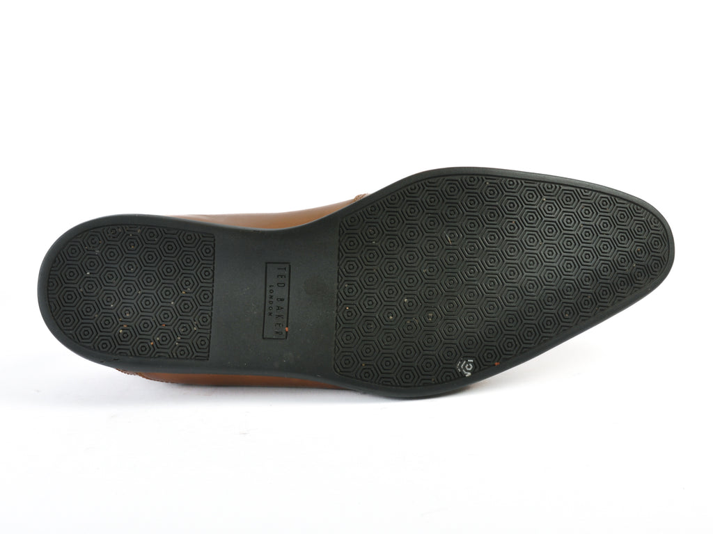 Ted Baker Brown Jaksone Flat Sole Cap Toe Oxfords