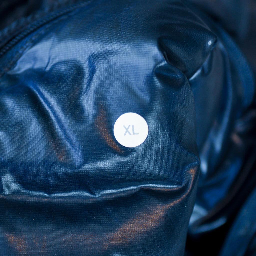 Lululemon Blue on Grey Down Quilted Sweater Jacket