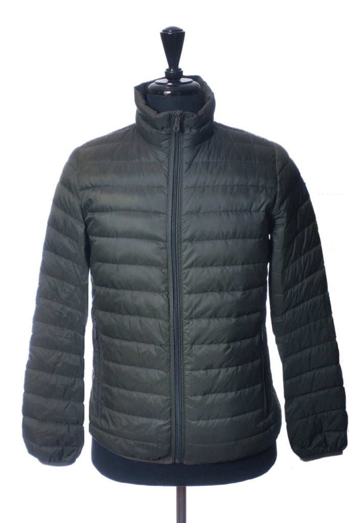 Armani Jeans Green Lightweight Down Puffer Jacket