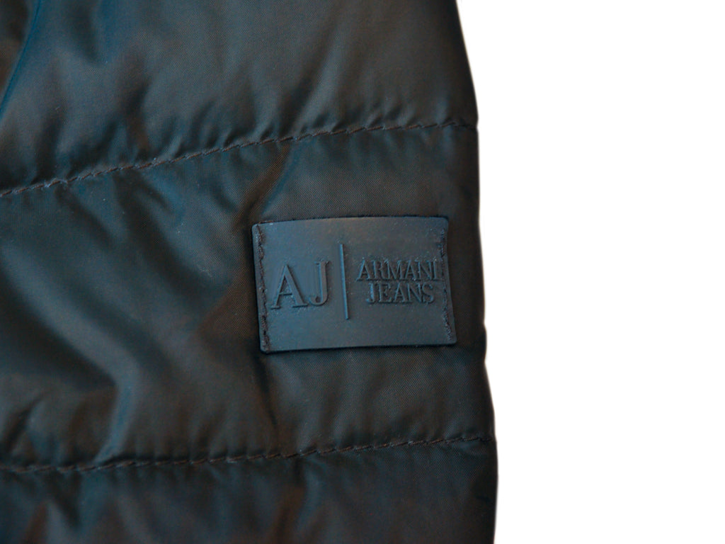 Armani Jeans Green Lightweight Down Puffer Jacket