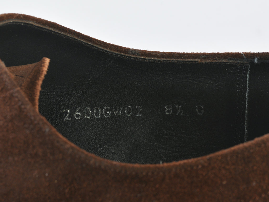 Barker Brown Suede Wingtip Oxfords