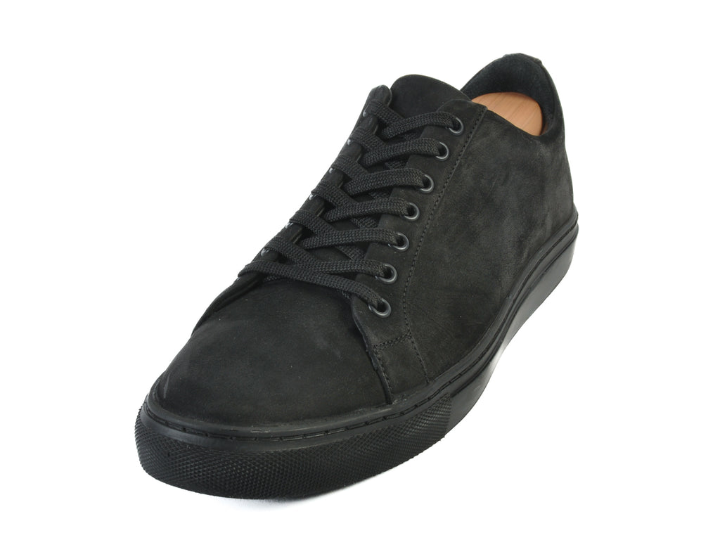 Thursday Black Nubuck Leather Low Top Sneakers