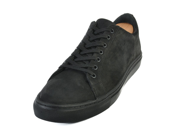 Thursday Black Nubuck Leather Low Top Sneakers