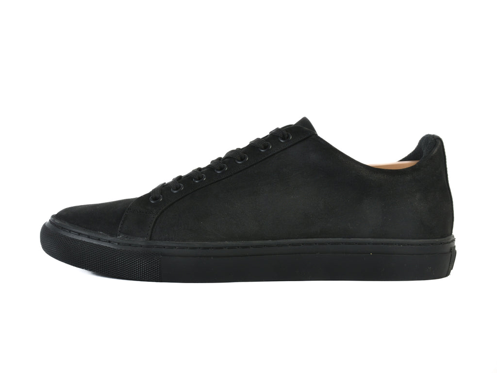 Thursday Black Nubuck Leather Low Top Sneakers