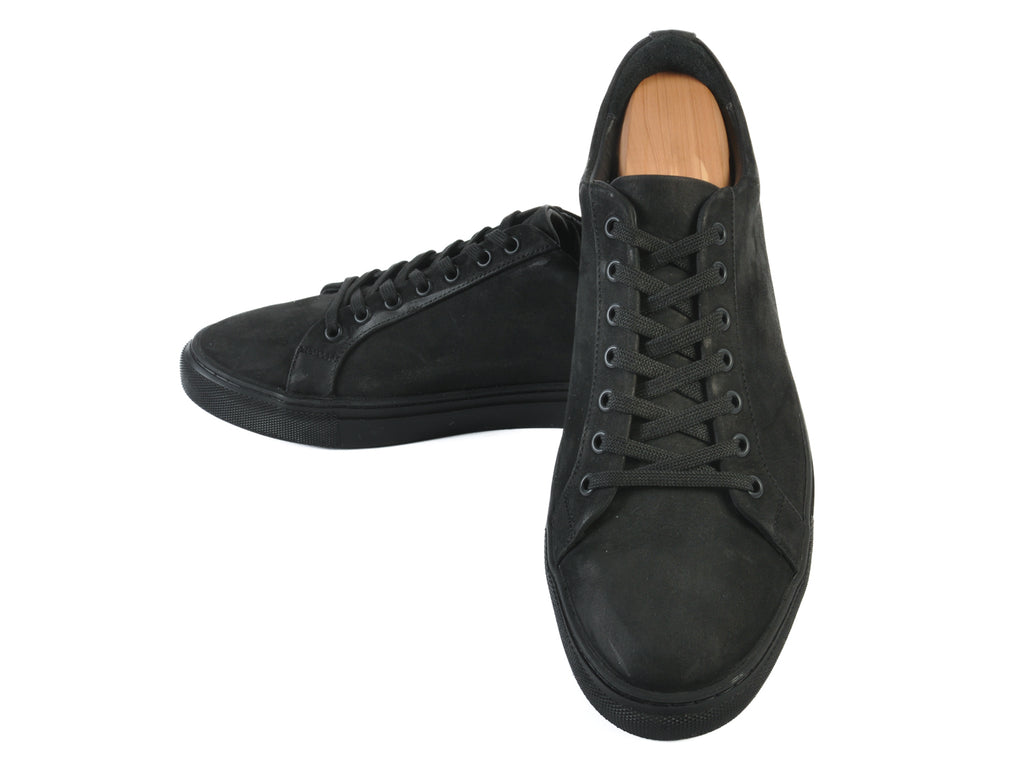Thursday Black Nubuck Leather Low Top Sneakers
