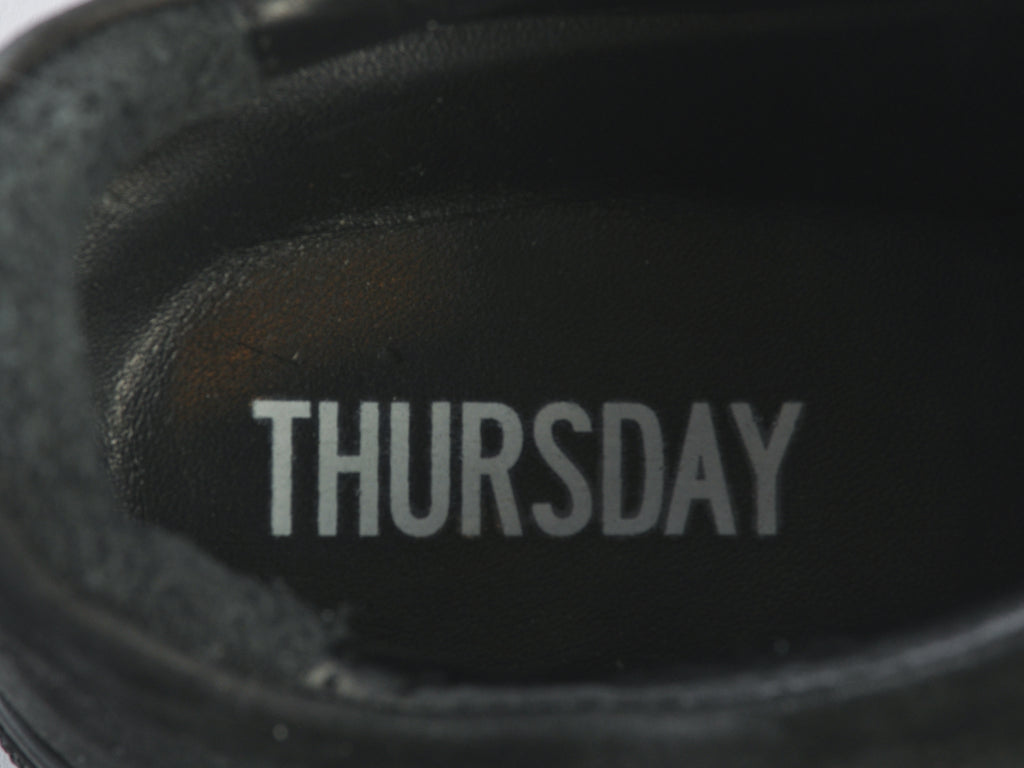 Thursday Black Nubuck Leather Low Top Sneakers