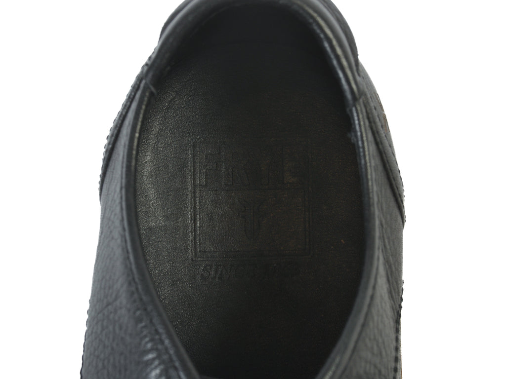 Frye Black Justin Low Lace Sneakers