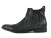 Vince Black Textured Leather Chelsea Boots