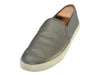 Vince Metallic Grey Slip-On Sneakers