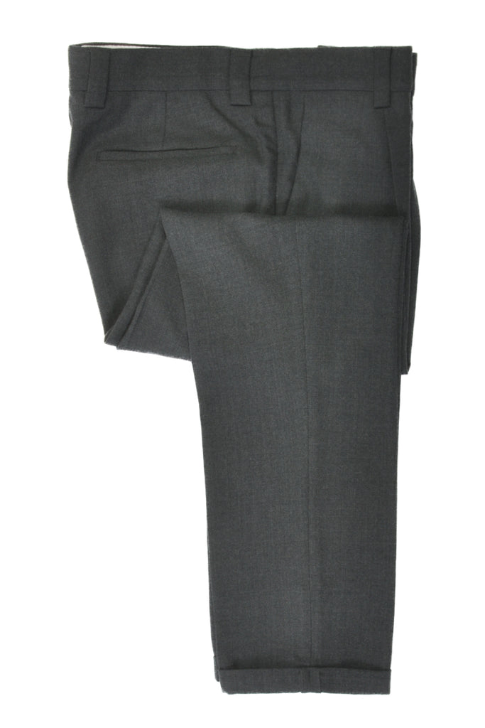 Brunello Cucinelli Grey Leisure Fit Cropped Trousers