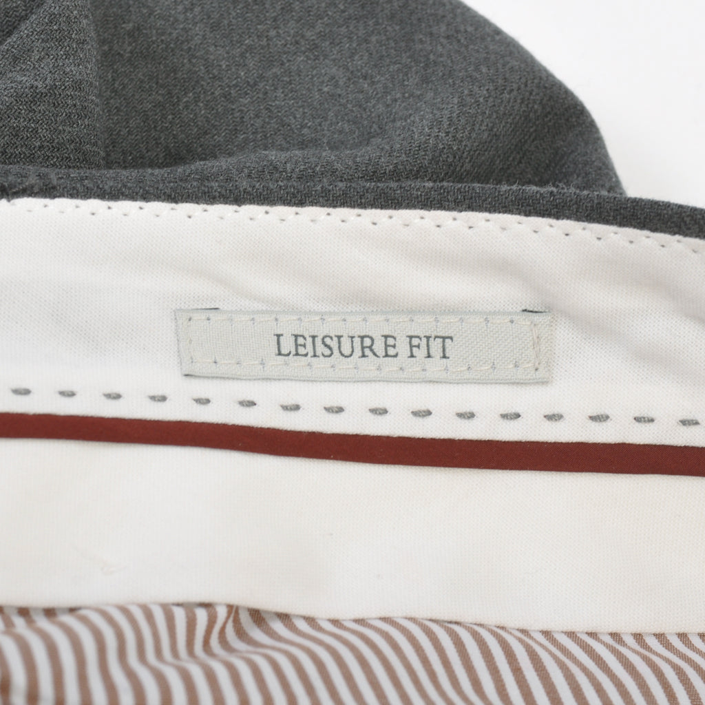 Brunello Cucinelli Grey Leisure Fit Cropped Trousers